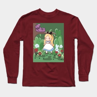 Alice In Wonderland Fan Art Long Sleeve T-Shirt